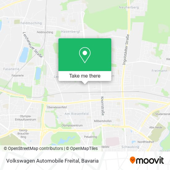 Карта Volkswagen Automobile Freital