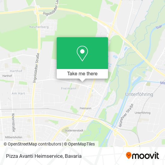 Pizza Avanti Heimservice map