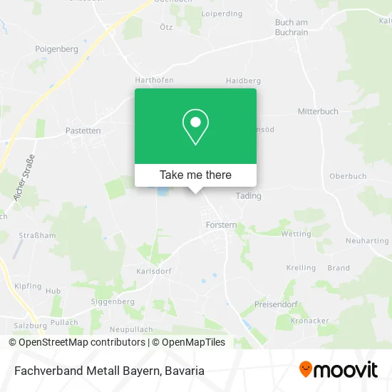 Карта Fachverband Metall Bayern