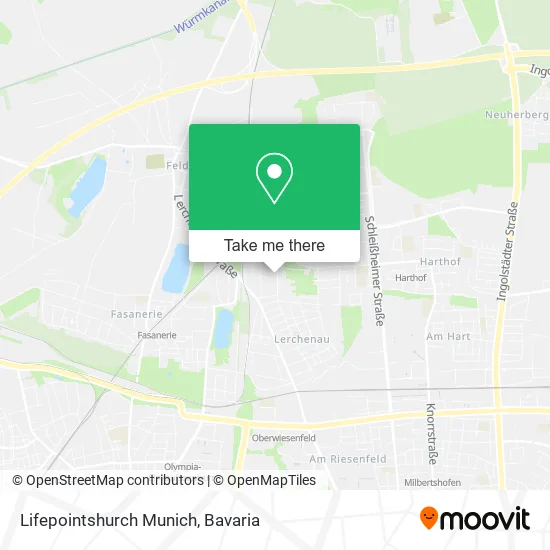 Карта Lifepointshurch Munich