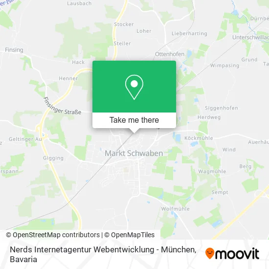 Карта Nerds Internetagentur Webentwicklung - München