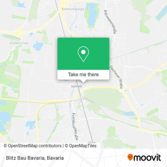 Blitz Bau Bavaria map