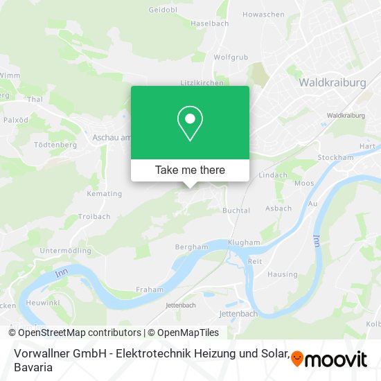 Vorwallner GmbH - Elektrotechnik Heizung und Solar map