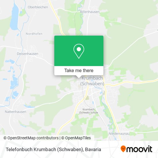 Карта Telefonbuch Krumbach (Schwaben)