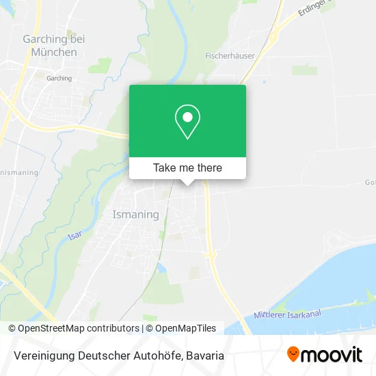 Карта Vereinigung Deutscher Autohöfe