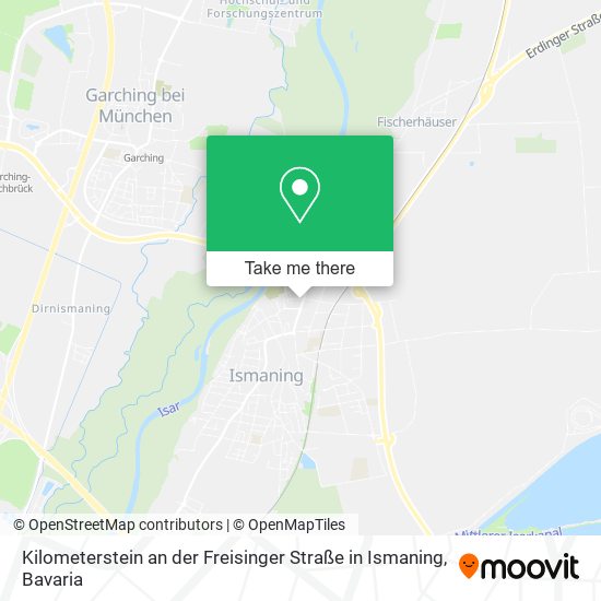 Kilometerstein an der Freisinger Straße in Ismaning map