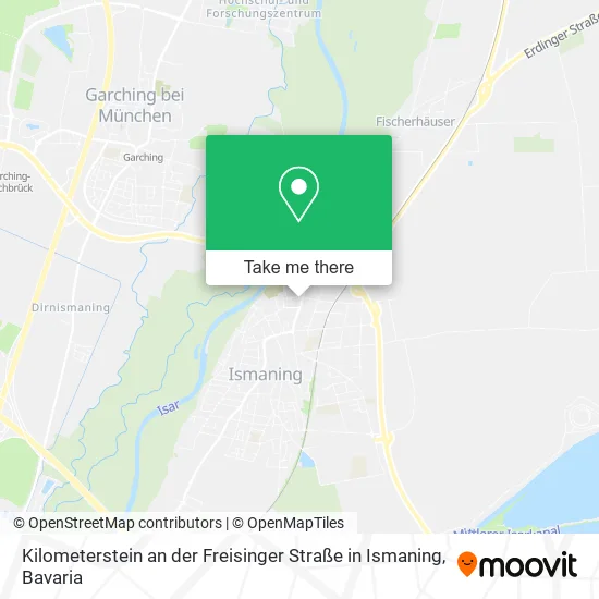 Карта Kilometerstein an der Freisinger Straße in Ismaning