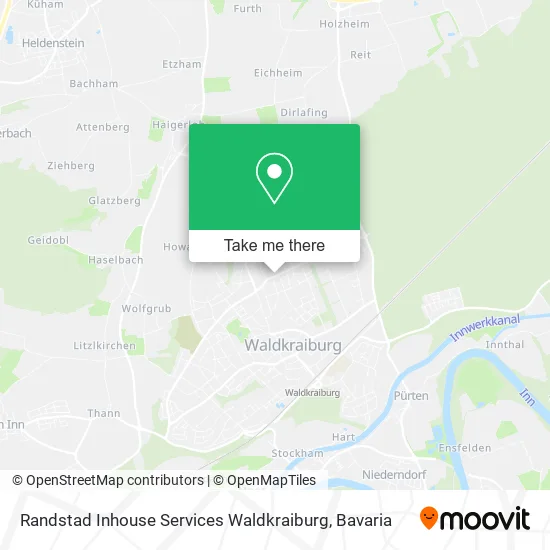 Карта Randstad Inhouse Services Waldkraiburg