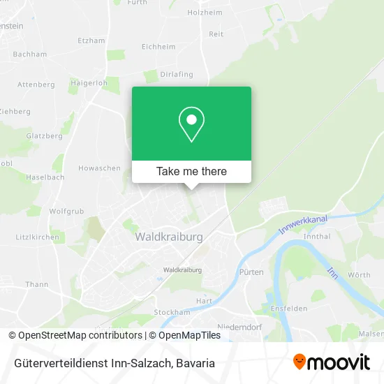 Карта Güterverteildienst Inn-Salzach