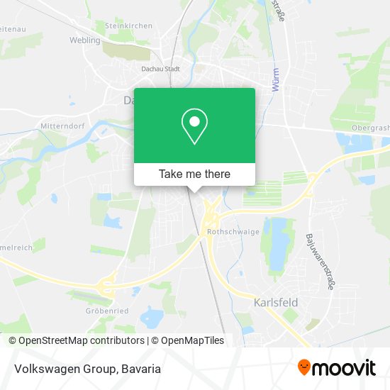 Volkswagen Group map