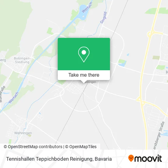 Карта Tennishallen Teppichboden Reinigung