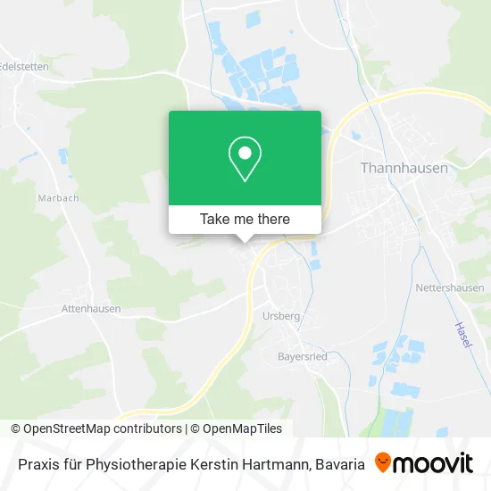 Карта Praxis für Physiotherapie Kerstin Hartmann