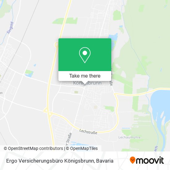 Ergo Versicherungsbüro Königsbrunn map