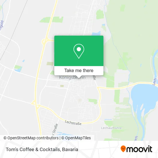 Tom's Coffee & Cocktails map