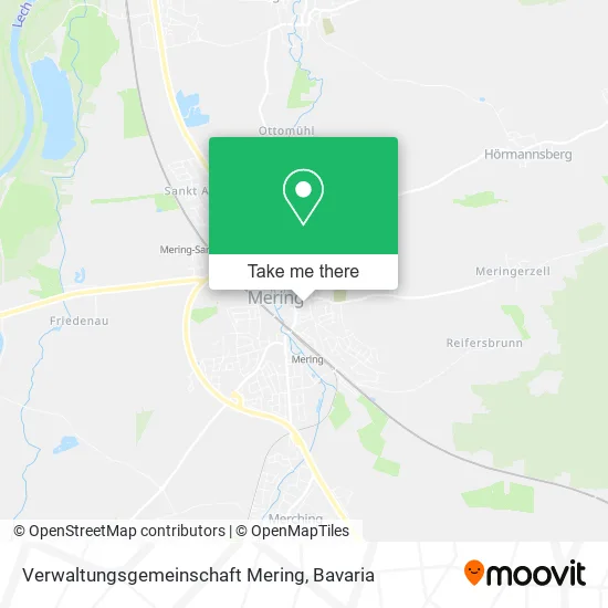Карта Verwaltungsgemeinschaft Mering