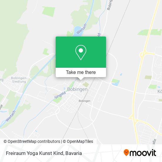 Freiraum Yoga Kunst Kind map