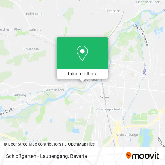 Карта Schloßgarten - Laubengang