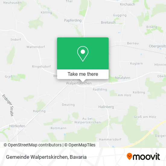Карта Gemeinde Walpertskirchen