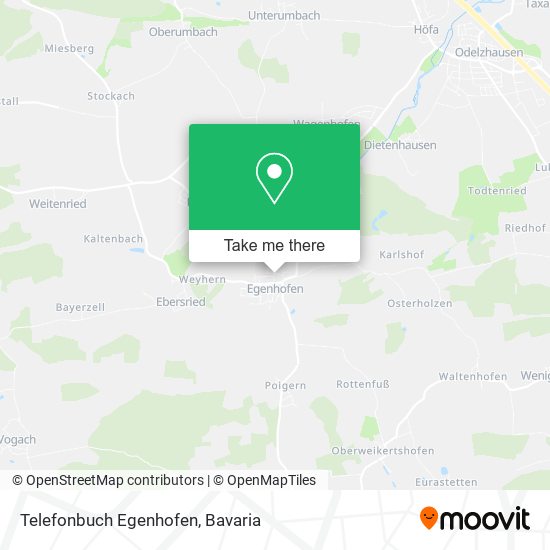 Telefonbuch Egenhofen map