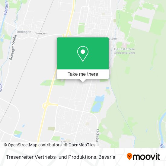 Tresenreiter Vertriebs- und Produktions map