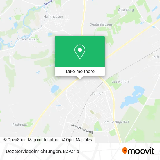 Карта Uez Serviceeinrichtungen