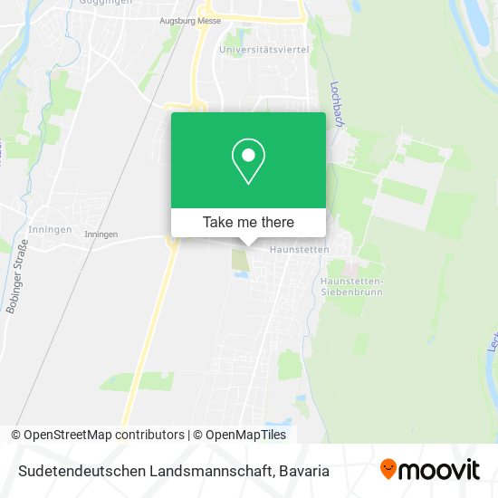 Sudetendeutschen Landsmannschaft map