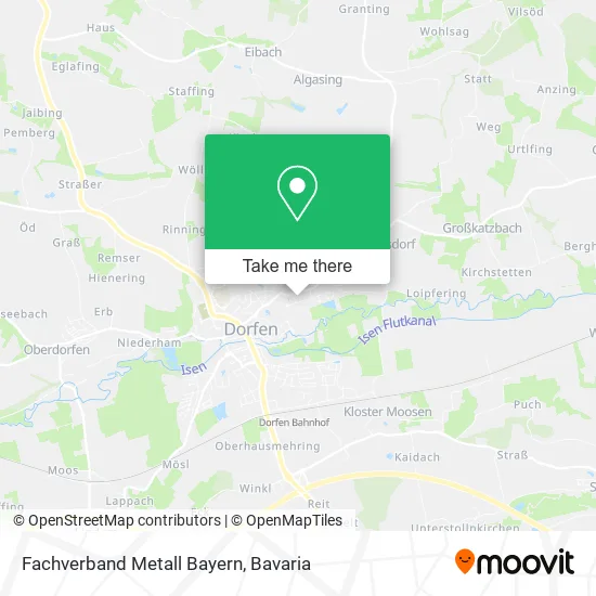 Карта Fachverband Metall Bayern