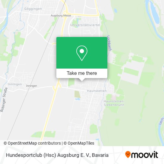 Hundesportclub (Hsc) Augsburg E. V. map
