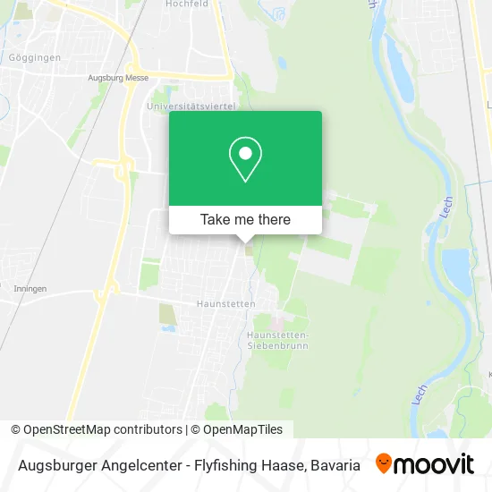 Augsburger Angelcenter - Flyfishing Haase map