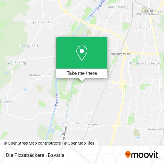 Die Pizzabäckerei map