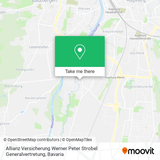 Allianz Versicherung Werner Peter Strobel Generalvertretung map
