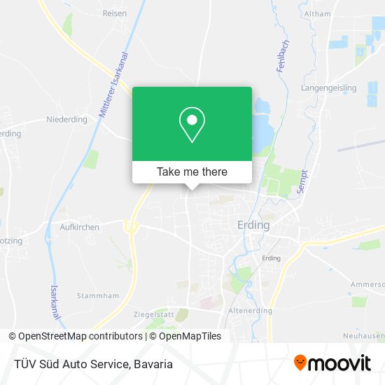 TÜV Süd Auto Service map