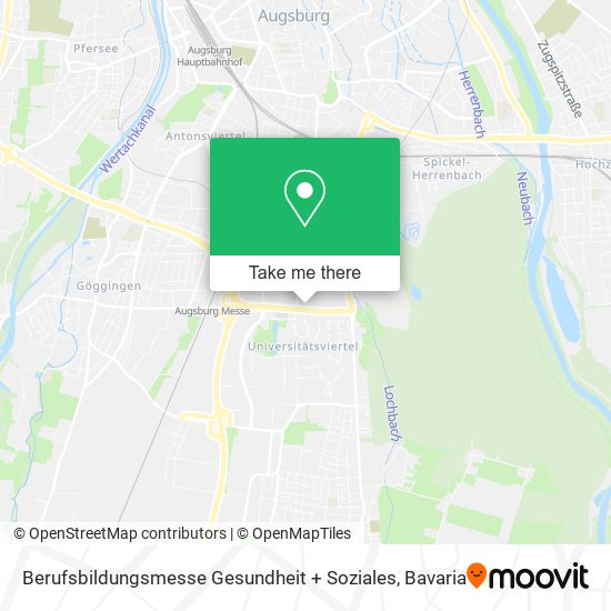 Berufsbildungsmesse Gesundheit + Soziales map
