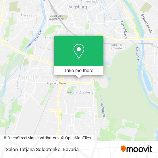 Salon Tatjana Soldatenko map
