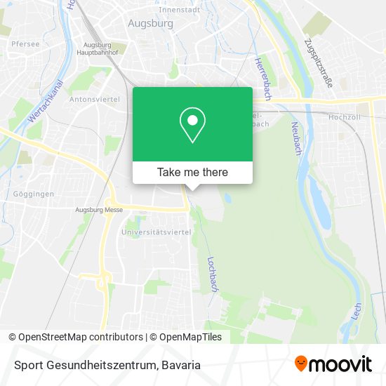 Sport Gesundheitszentrum map