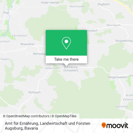 Amt für Ernährung, Landwirtschaft und Forsten Augsburg map