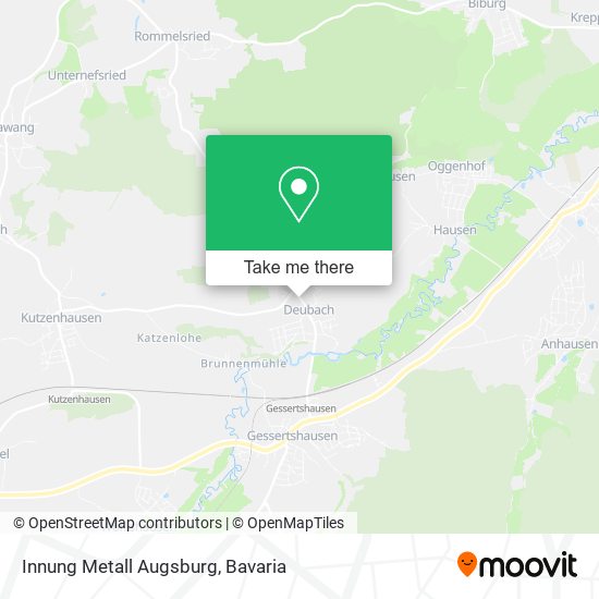 Innung Metall Augsburg map