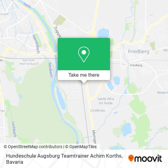 Hundeschule Augsburg Teamtrainer Achim Korths map