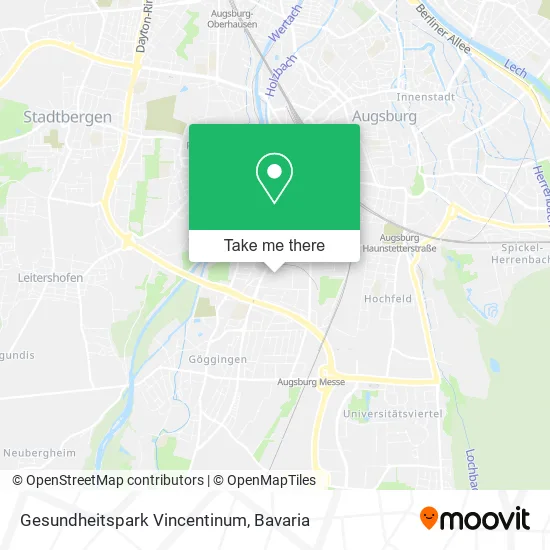 Карта Gesundheitspark Vincentinum