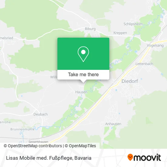 Карта Lisas Mobile med. Fußpflege