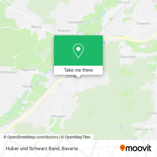 Карта Huber und Schwarz Band