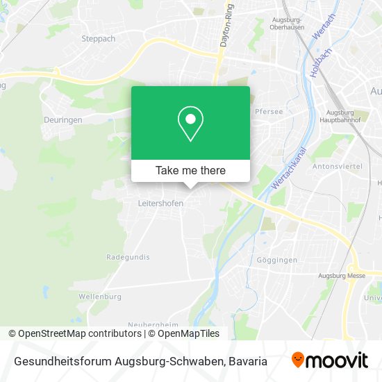 Gesundheitsforum Augsburg-Schwaben map