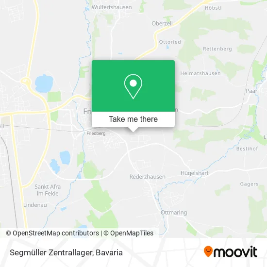 Карта Segmüller Zentrallager