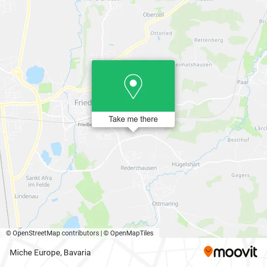 Карта Miche Europe
