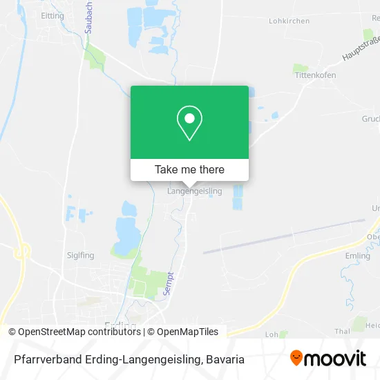 Карта Pfarrverband Erding-Langengeisling