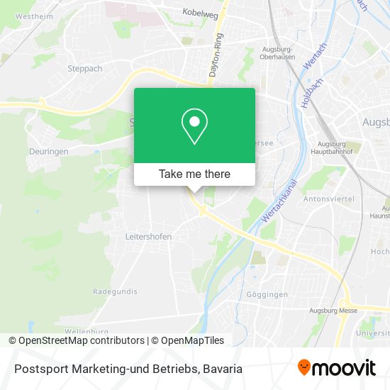 Postsport Marketing-und Betriebs map