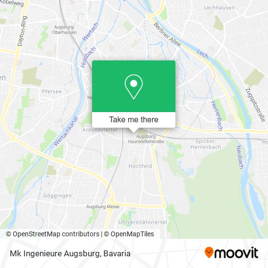 Mk Ingenieure Augsburg map