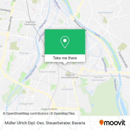 Müller Ulrich Dipl.-Oec. Steuerberater map