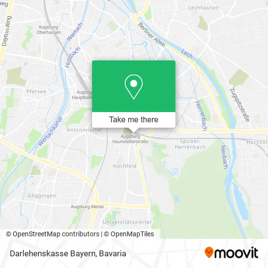 Карта Darlehenskasse Bayern