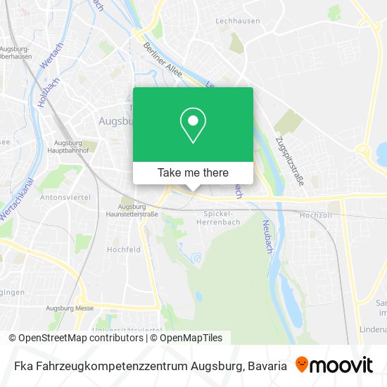 Fka Fahrzeugkompetenzzentrum Augsburg map